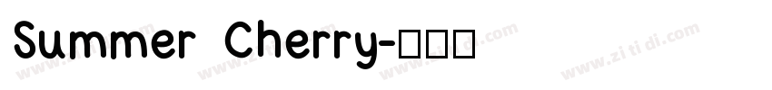 Summer Cherry字体转换
